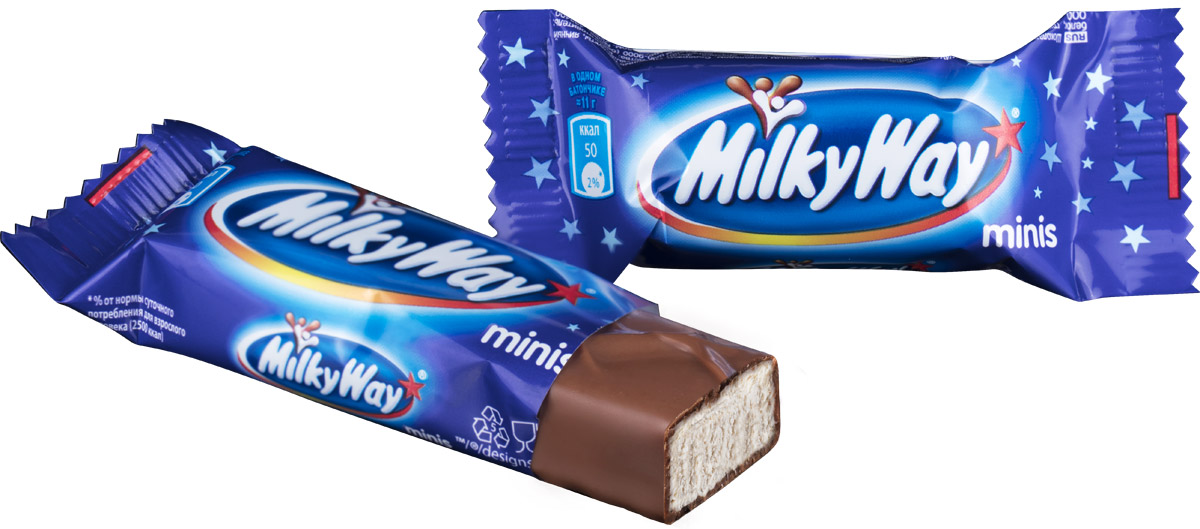 фото Milky Way minis шоколадный батончик, 1 кг