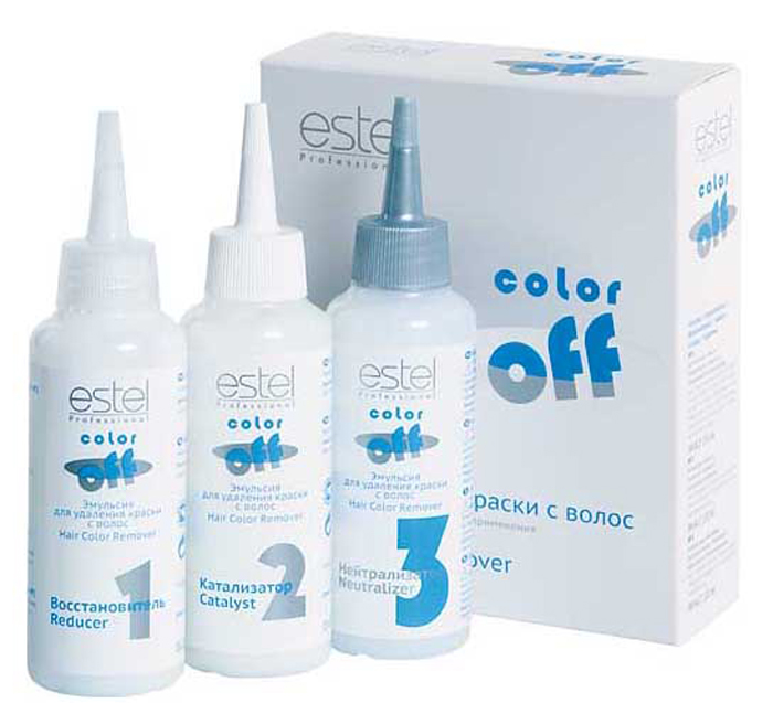 Estel Color off Эмульсия для удаления краски с волос 3*120 мл