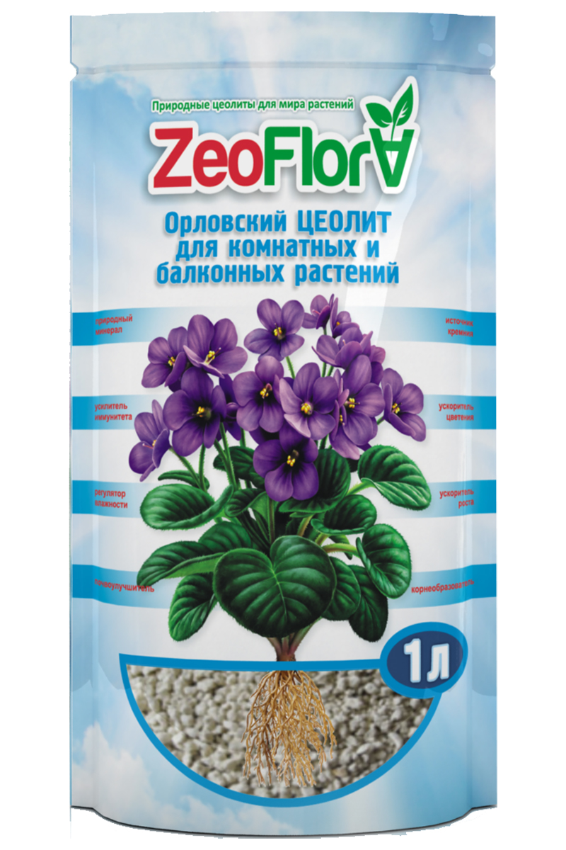 фото Почвоулучшитель для растений ZeoFlora "Фиалка", 1 л