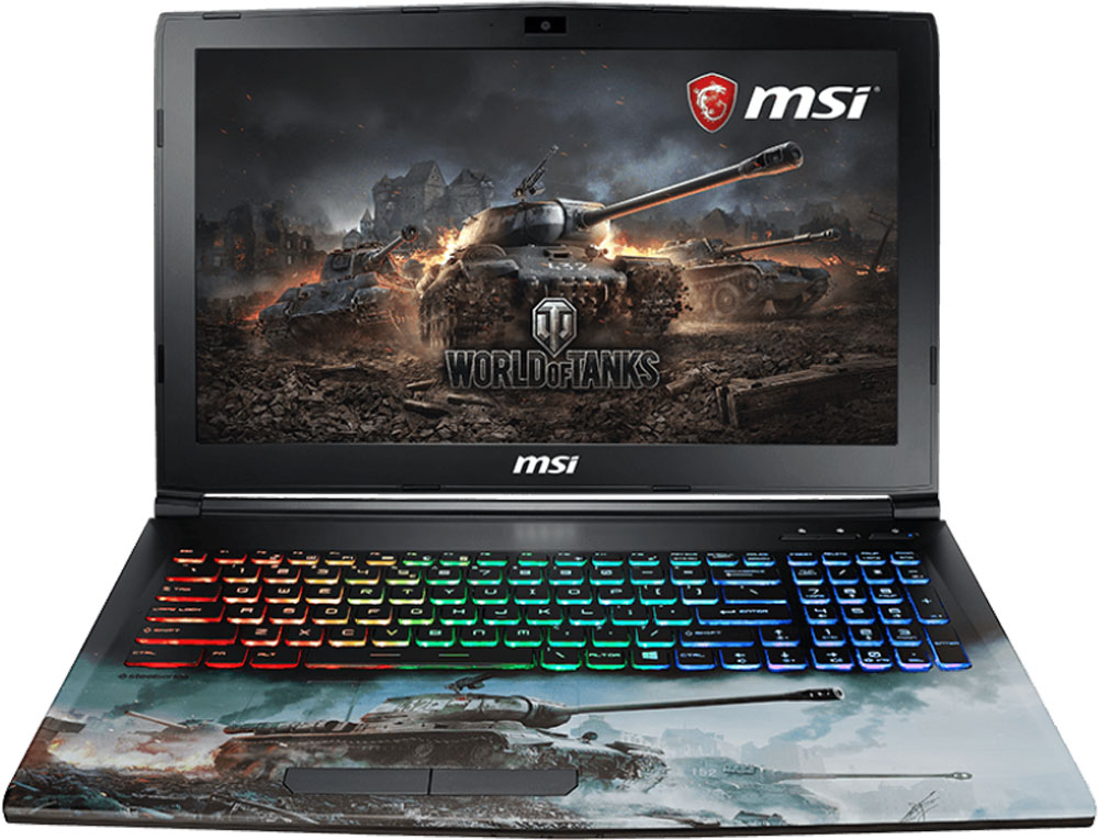 фото Игровой ноутбук MSI GP62M 7RDX World of Tanks Edition, 9S7-16J9E2-2098, 15.6", черный