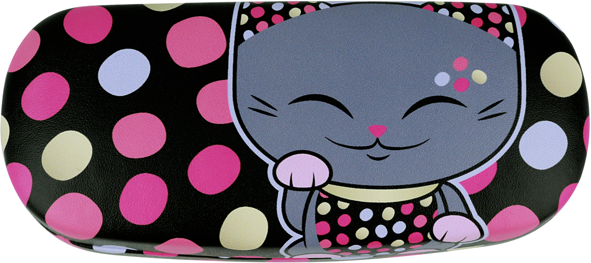 Футляр для очков женский Mani The Lucky Cat, цвет: черный. MF065