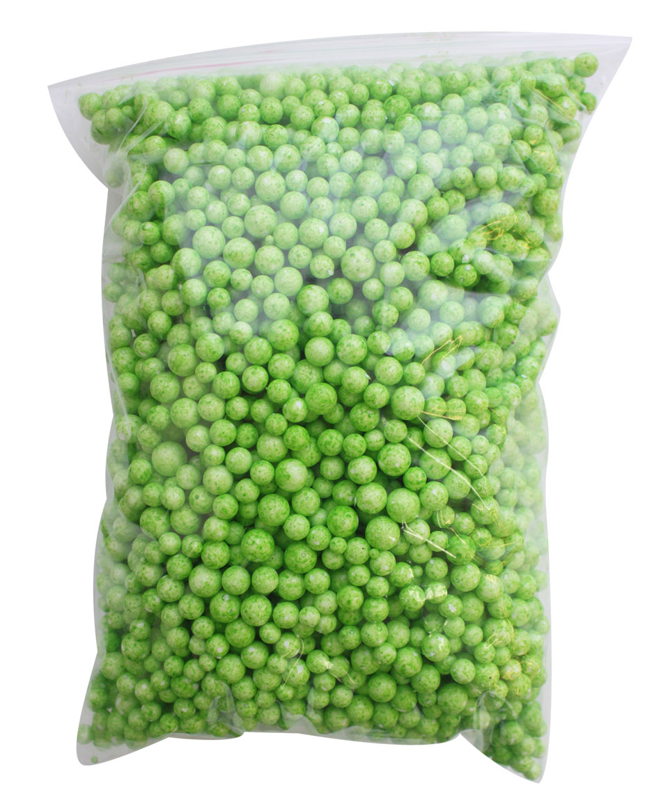 фото Гранулы пенополистирола для рукоделия, 0,8 литра, цвет: зеленый Бэстекс