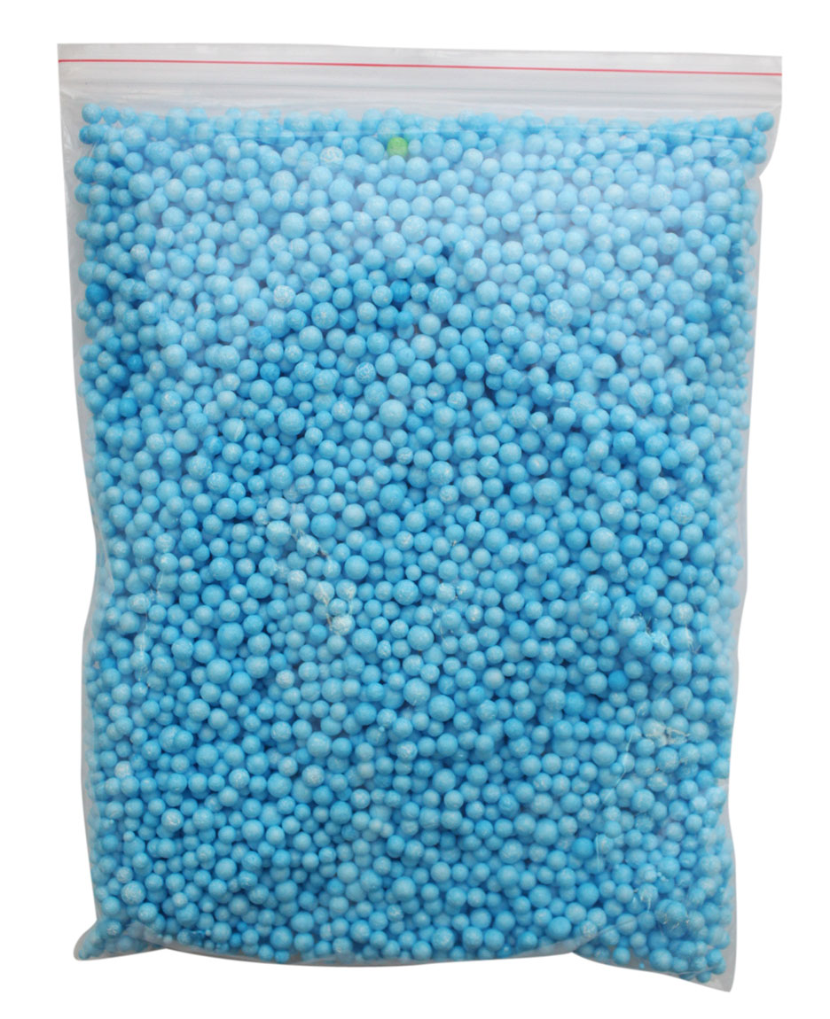Гранулы пенополистирола для рукоделия, 0,8 литра, цвет: синий