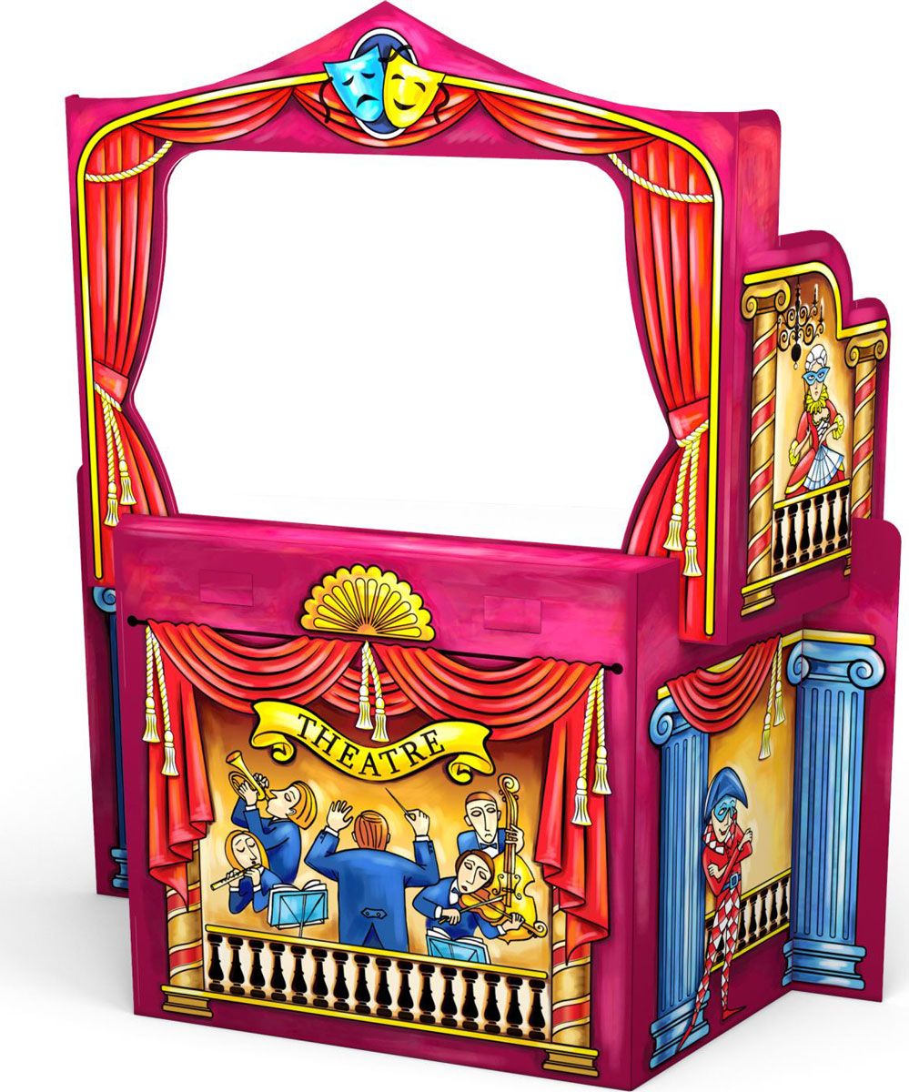 фото Игровой конструктор для раскрашивания Artberry Puppet Theatre Erichkrause