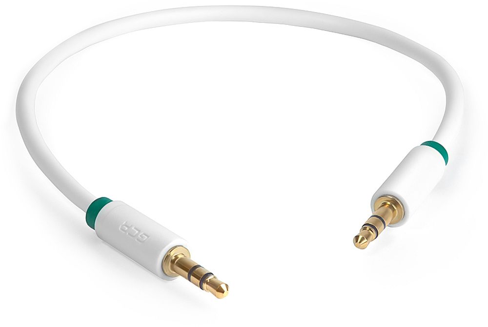 фото GCR GCR-AVC1662 Premium, White Green аудио-кабель Jack 3,5mm - Jack 3,5mm (1 м)