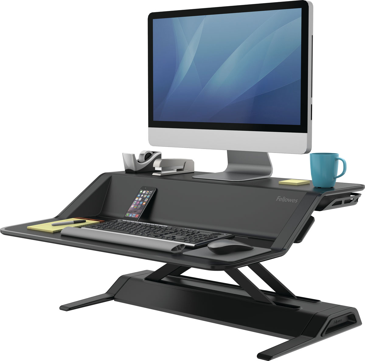 фото Fellowes Lotus Sit-Stand Workstation FS-00079, Black платформа для работы