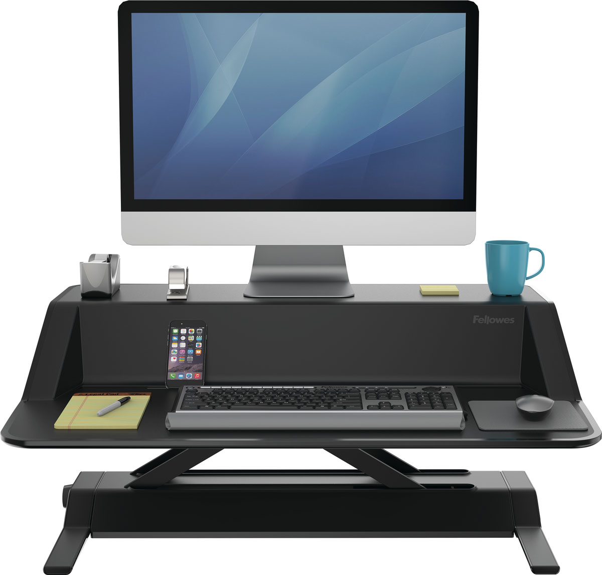 фото Fellowes Lotus Sit-Stand Workstation FS-00079, Black платформа для работы