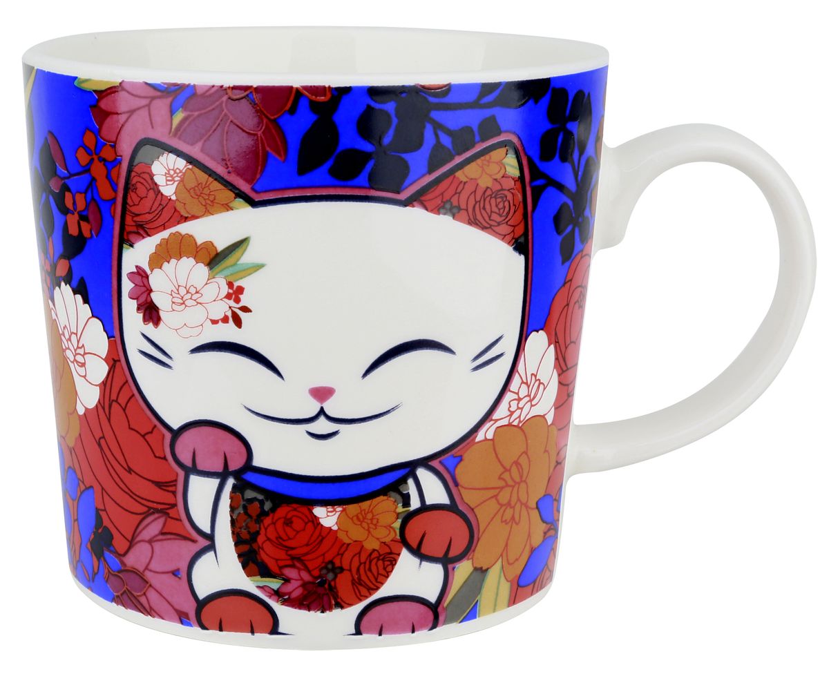 фото Кружка Mani The Lucky Cat "Кот Удачи", цвет: синий, 350 мл The aird group