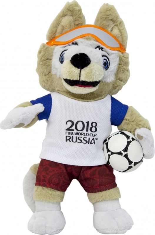 фото FIFA-2018 Мягкая игрушка Волк Забивака 21 см Fifa world cup russia