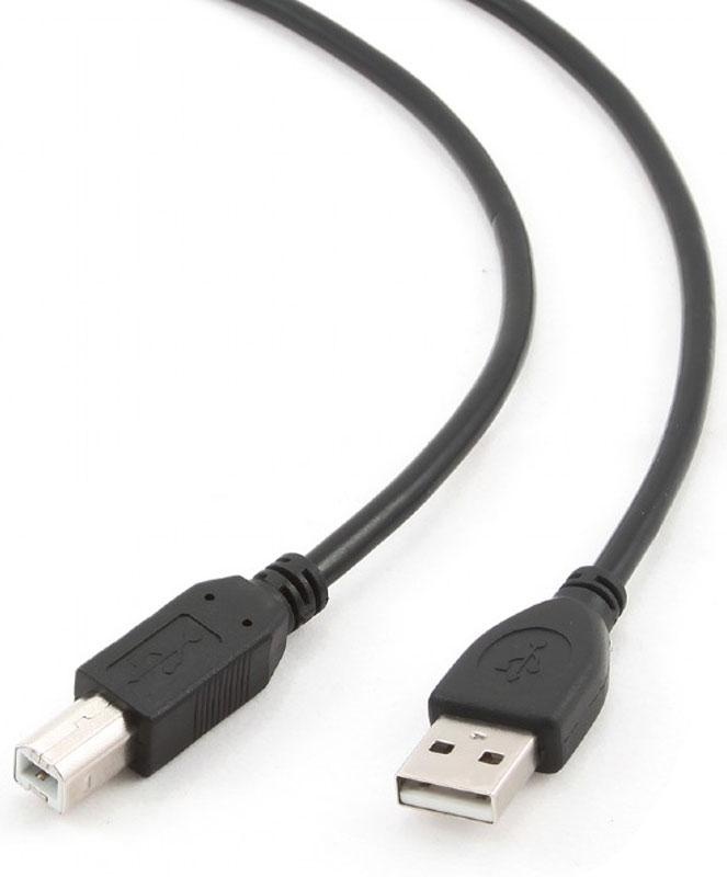 фото Cablexpert CCF-USB2-AMBM-15, Black кабель USB 2.0 AM/BM (4,5 м)