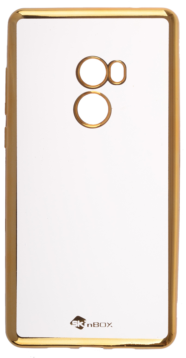 фото Skinbox Silicone Chrome Border 4People чехол для Xiaomi Mi Mix 2, Gold