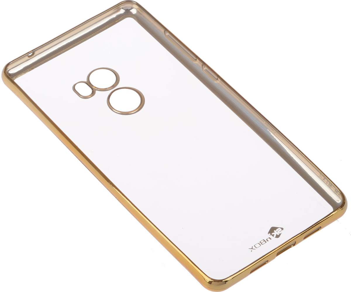 фото Skinbox Silicone Chrome Border 4People чехол для Xiaomi Mi Mix 2, Gold