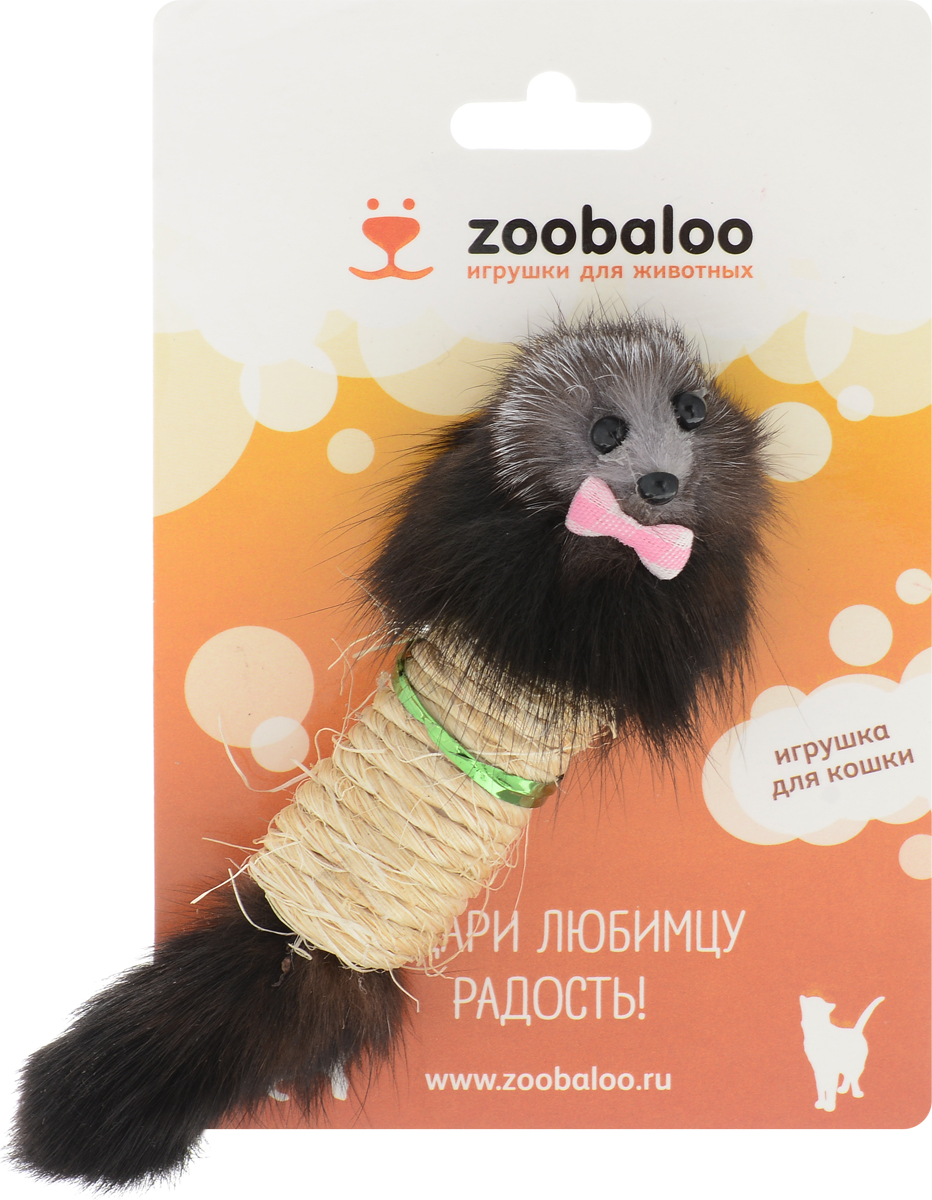 фото Игрушка-когтеточка для кошек Zoobaloo "Заяц", длина 15 см