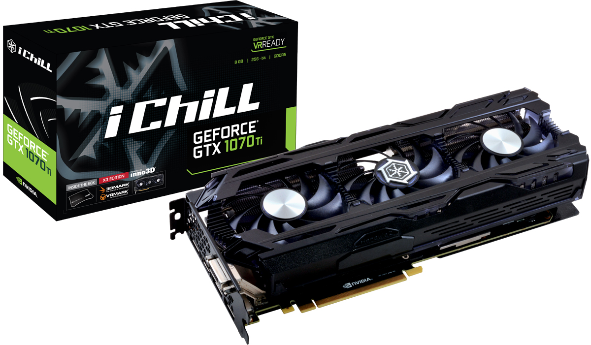 фото Видеокарта Inno3D GeForce GTX 1070 Ti iChill X3 8Gb (C107T3-1SDN-P5DN)