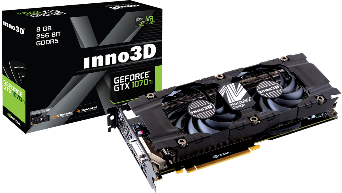 фото Видеокарта Inno3D GeForce GTX 1070 Ti Twin X2 8GB, N107T-1SDN-P5DN