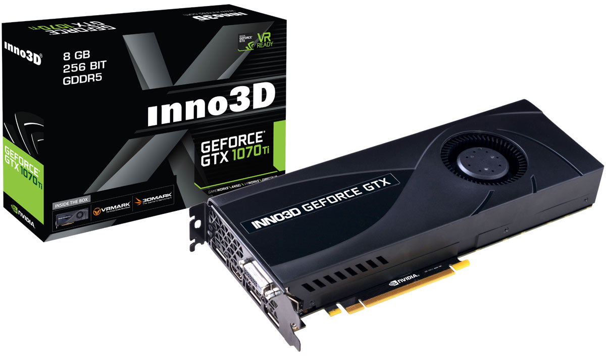 фото Видеокарта Inno3D GeForce GTX 1070 Ti Jet 8GB, N107T-1DDN-P5DN