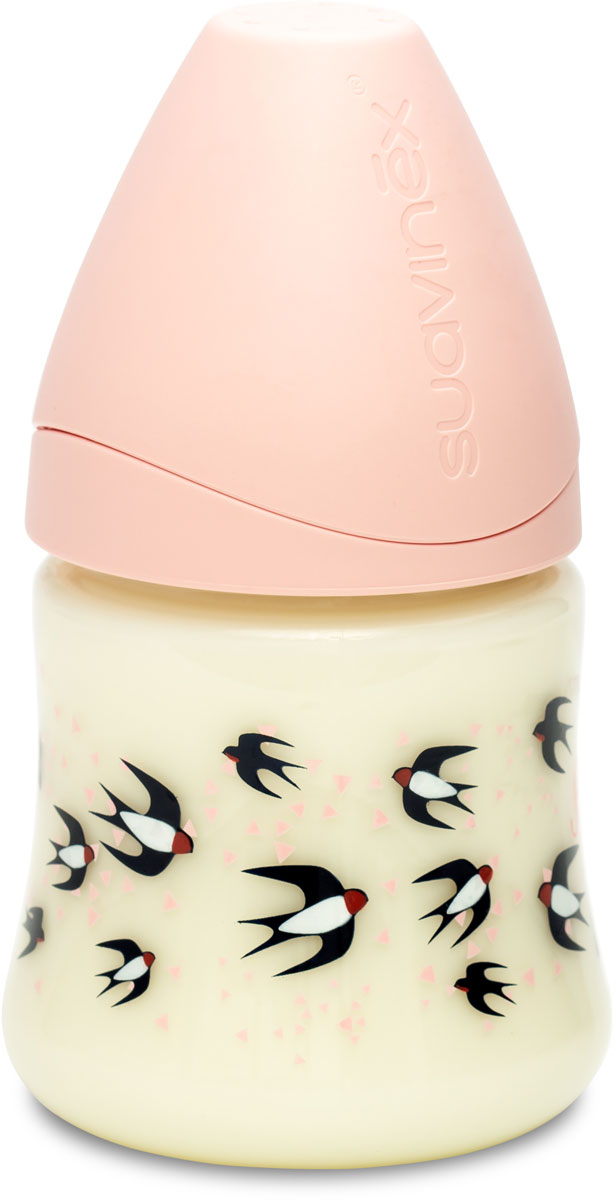 Suavinex Бутылочка от 0 месяцев с силиконовой соской цвет розовый 150 мл 3800057 (302884) ласточки