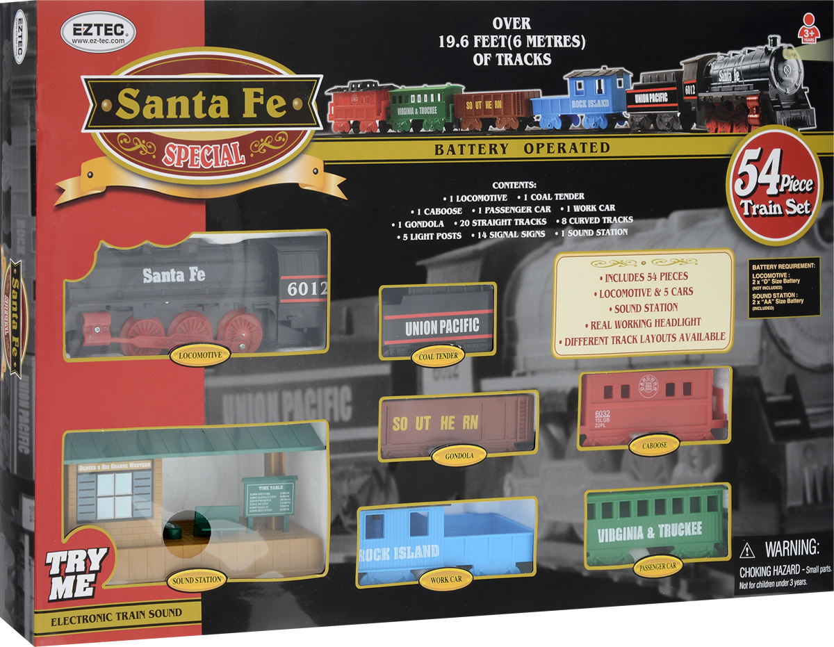 фото EZTEC Железная дорога Santa Fe Special Train Set с функцией Try Me
