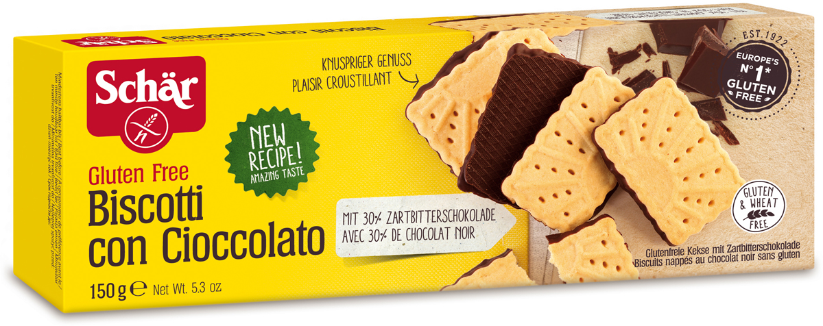 фото Dr. Schar Biscotti Con Cioccolato Печенье с шоколадом, 150 г