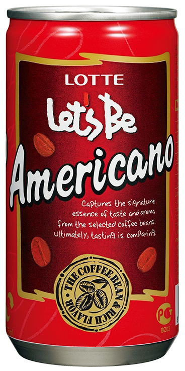 фото Lotte Let's Be безалкогольный негазированный кофейный напиток Americano, 240 мл