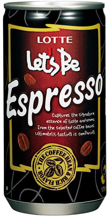 фото Lotte Le'ts Be безалкогольный негазированный кофейный напиток Espresso, 240 мл Lotte let's be