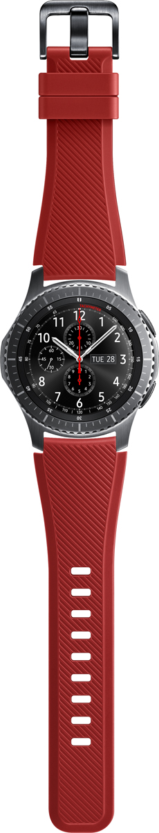 фото Ремешок для смарт-часов Samsung Gear S3, красный