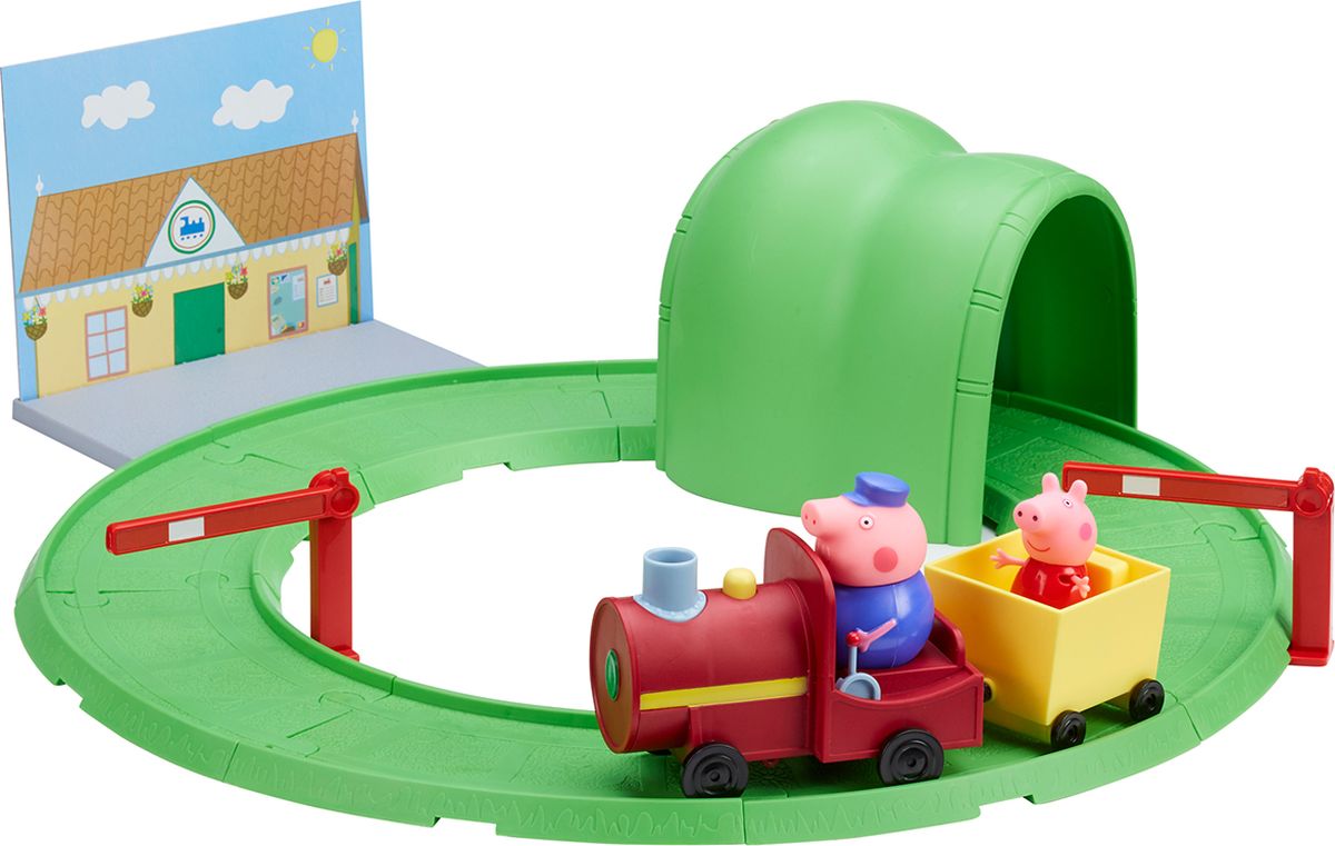 фото Peppa Pig Игровой набор Паровозик с туннелем Peppa pig (свинка пеппа)