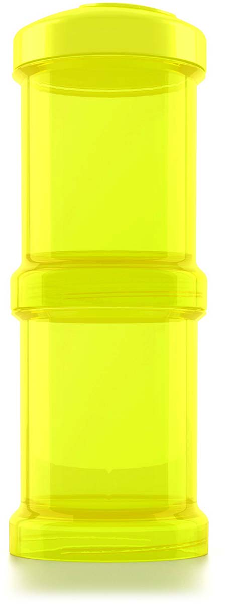 Контейнер для сухой смеси Twistshake Starlight, цвет: желтый, 100 мл, 2 шт