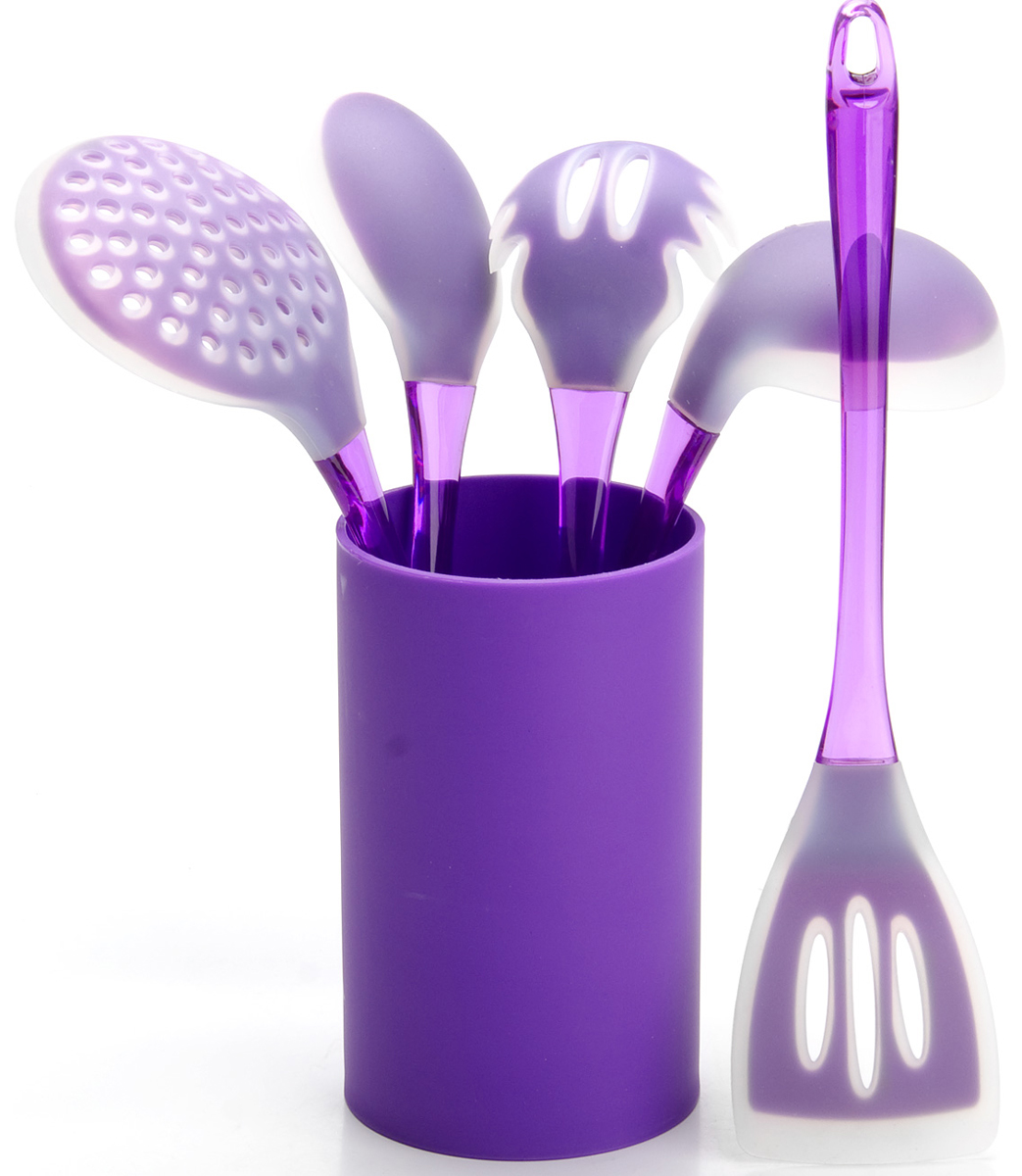 фото Набор кухонных принадлежностей "Mayer & Boch", цвет: фиолетовый, 6 предметов. 22487-2