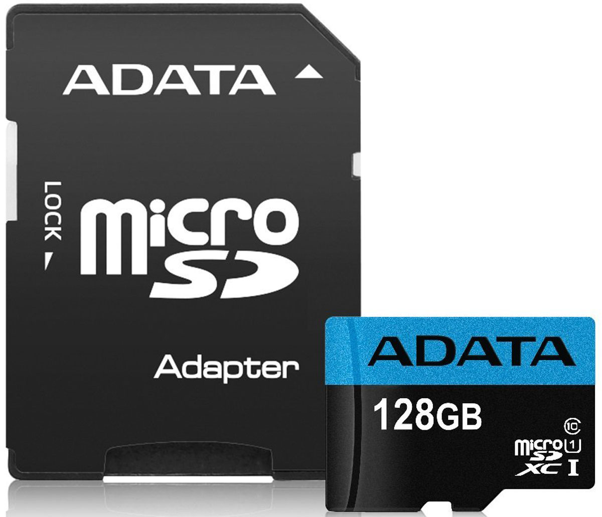 фото ADATA microSDXC UHS-I Class 10 128GB карта памяти (AUSDX128GUICL10 85-RA1)