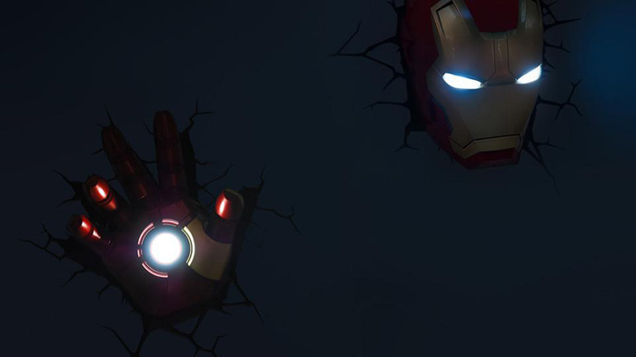 фото 3DLightFX Настенный 3D cветильник Classic Iron Man Hand