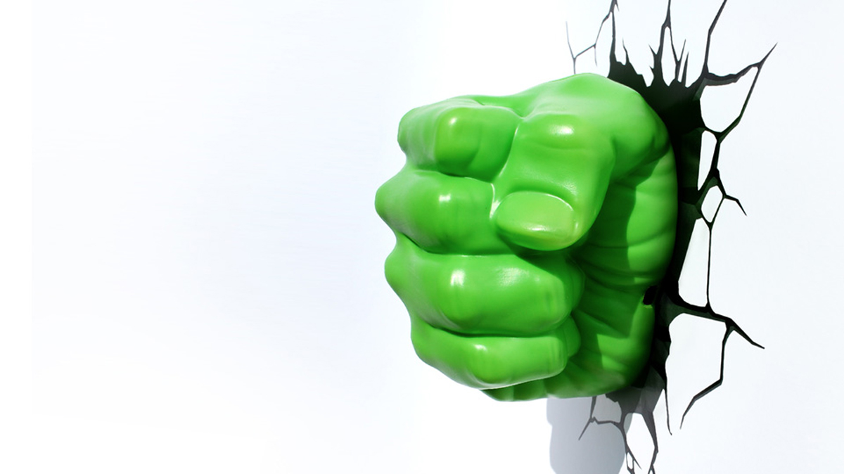 фото 3DLightFX Настенный 3D cветильник Hulk Fist