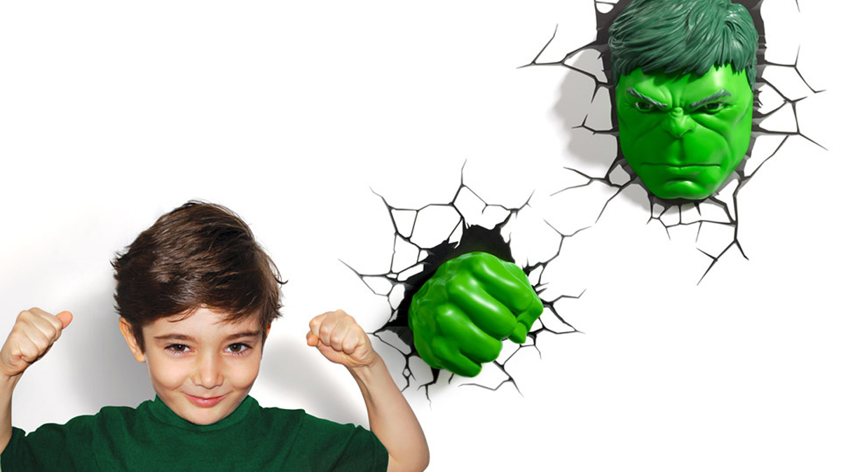 фото 3DLightFX Настенный 3D cветильник Hulk Fist