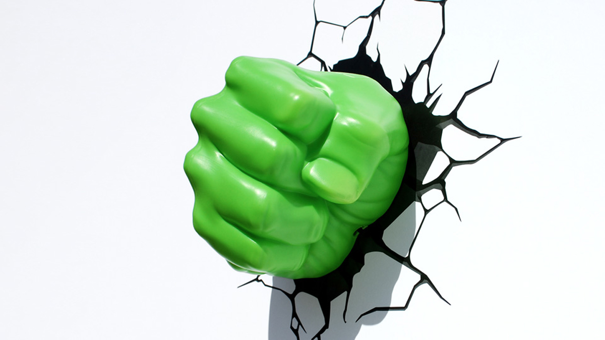 фото 3DLightFX Настенный 3D cветильник Hulk Fist