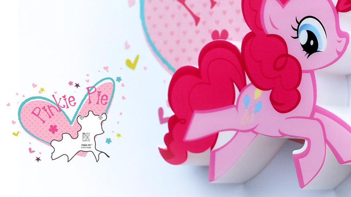 фото 3DLightFX Настенный 3D cветильник MLP Mini Pinky Pie