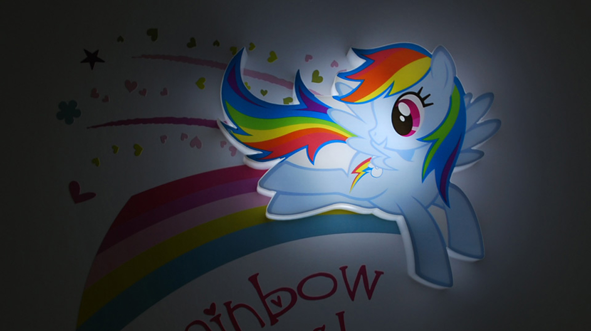 фото 3DLightFX Настенный 3D cветильник MLP Mini Rainbow Dash