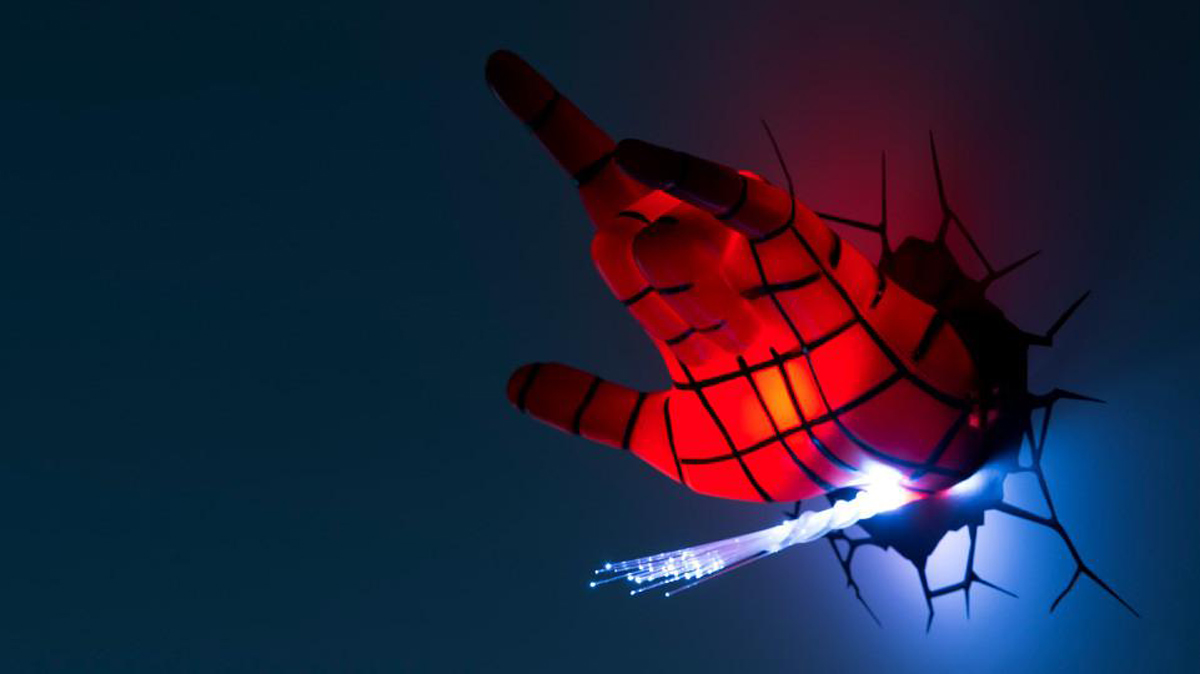 фото 3DLightFX Настенный 3D cветильник Spiderman Hand