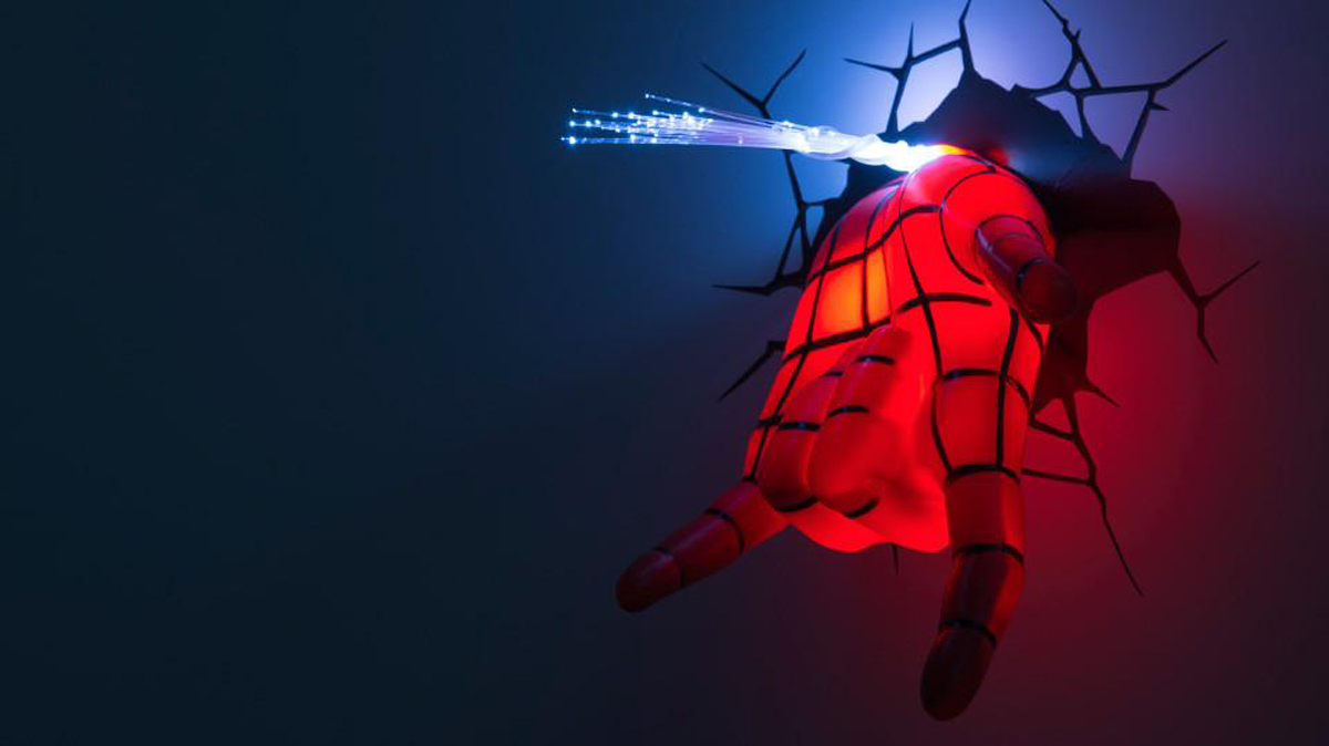 фото 3DLightFX Настенный 3D cветильник Spiderman Hand