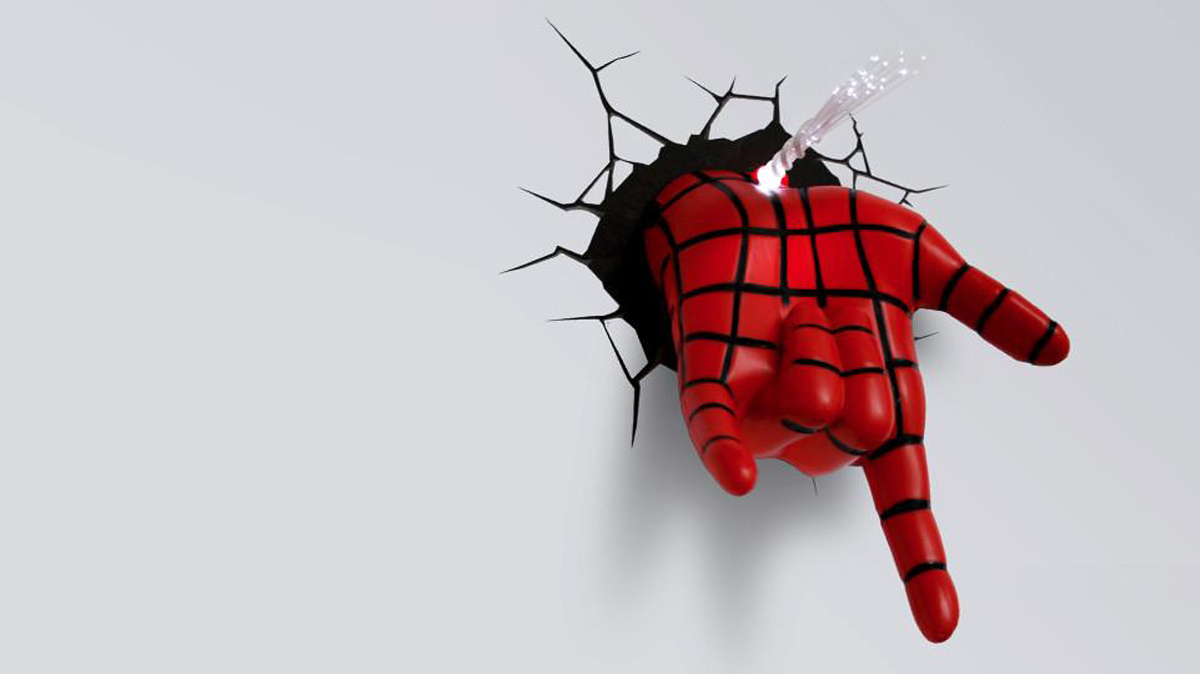 фото 3DLightFX Настенный 3D cветильник Spiderman Hand