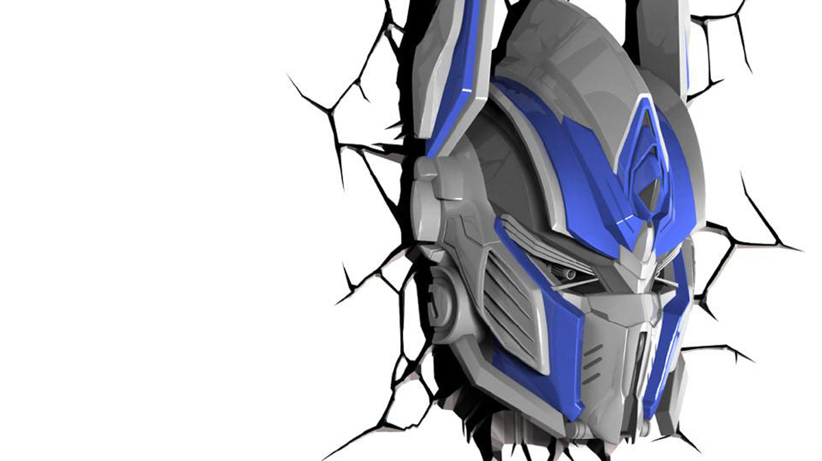 фото 3DLightFX Настенный 3D cветильник TRNSFMR Optimus Prime Mask