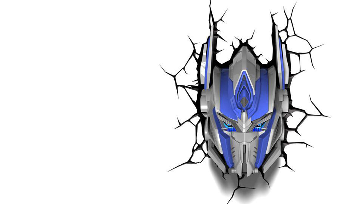 фото 3DLightFX Настенный 3D cветильник TRNSFMR Optimus Prime Mask