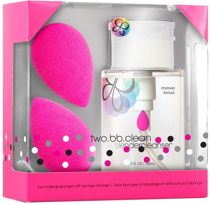 фото Beautyblender Спонж для макияжа "Original", 2 шт + очищающий гель "Blendercleanser", 150 мл