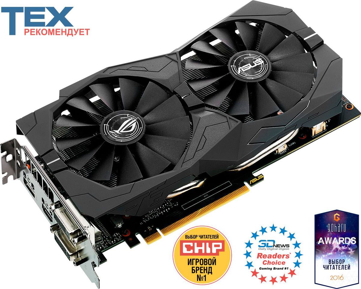 фото Видеокарта ASUS Strix GeForce GTX 1050 Ti Gaming 4GB, 90YV0A31-M0NA00