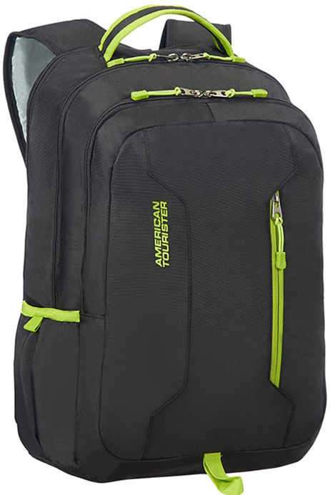 фото Рюкзак городской American Tourister "Urban Groove", цвет: черный, салатовый, 27 л. 24G-29004