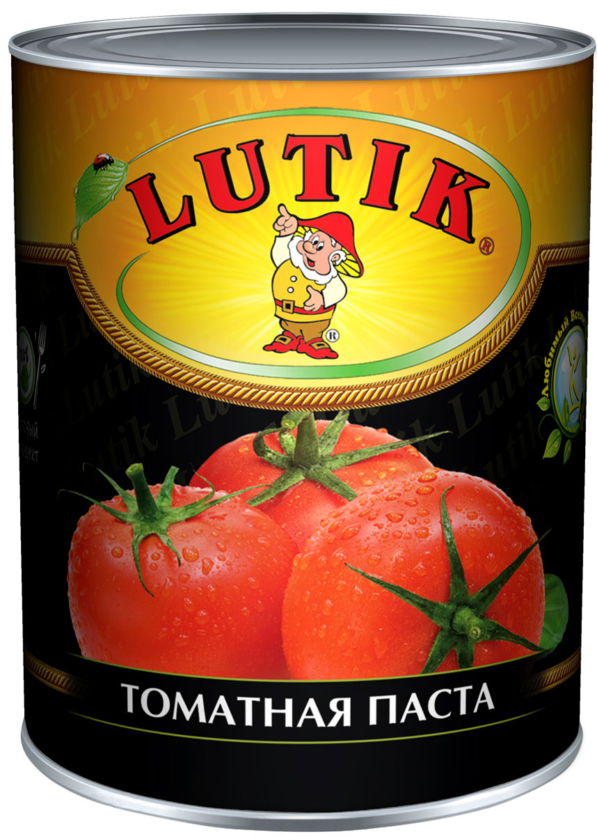 фото Lutik Томатная паста 25%, 850 мл