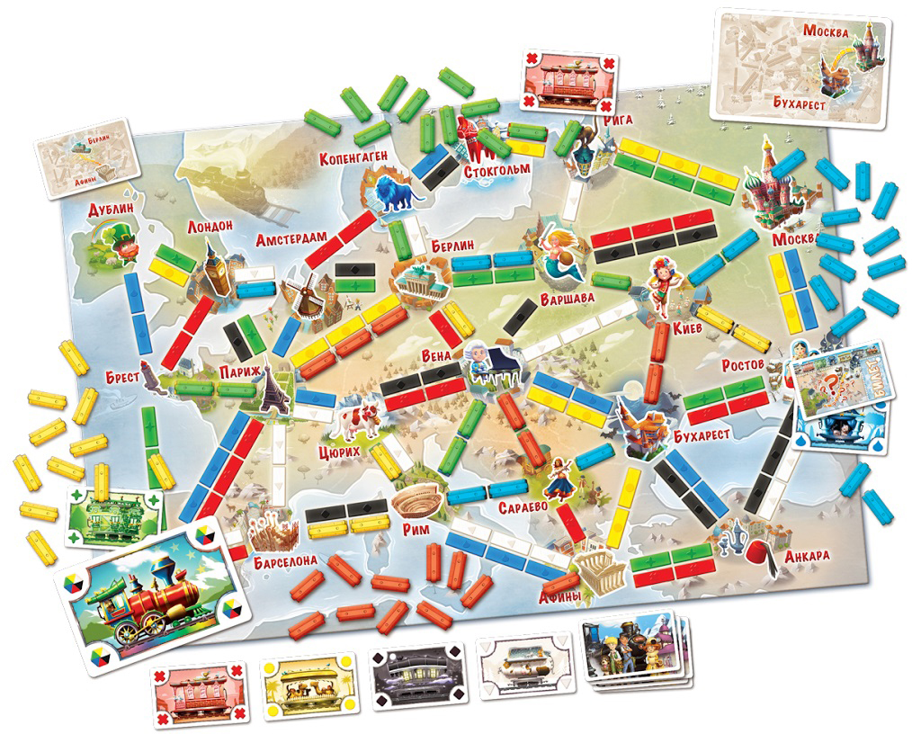 фото Hobby World Настольная игра Ticket to Ride Junior Европа