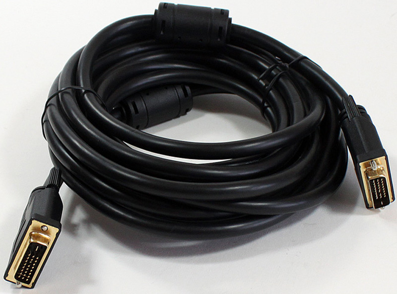 фото VCOM VDV6300, Black кабель DVI - DVI Dual Link 25M/25M (5 м)