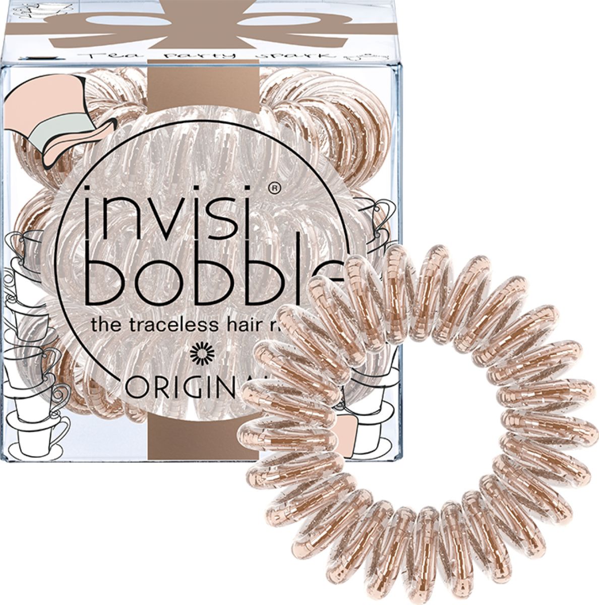 фото Invisibobble Резинка-браслет для волос Original Tea Party Spark, 3 шт