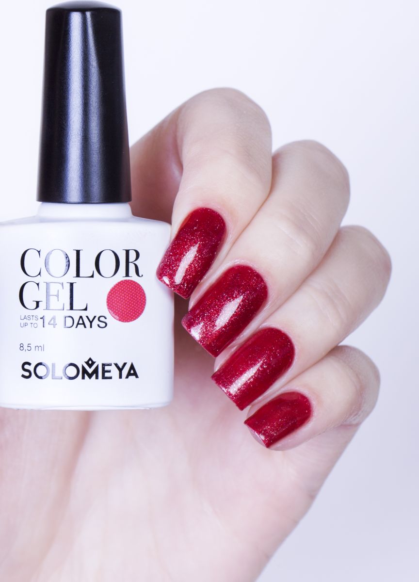 фото Solomeya Гель-лак Color Gel, тон Ruby SCG105 (Рубиновый), 8,5 мл