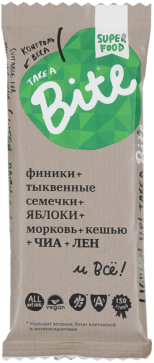 Take a bite. Батоник take a bite 45г контрольвеса. Батончик bite контроль веса. Bite контроль веса "морковь-кешью" 45гр.. Батончик морковь кешью.